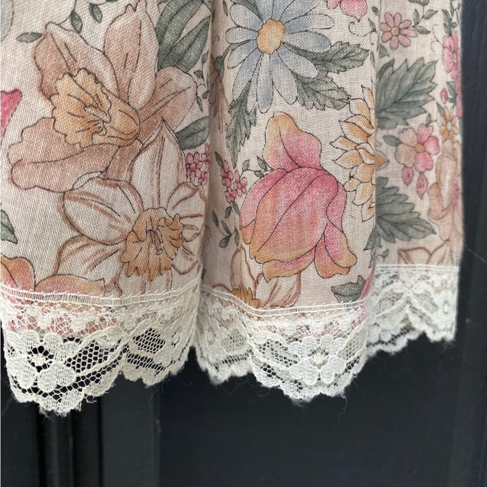 Vintage‎ Gunne Sax Dress Floral Print Size 7 - Picture 6 of 11
